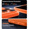 TORRAS Shockproof for iPhone 17 Pro Max Case with Camera Control Button, [12FT Military Grade Drop Protection] Enhanced Grip & Soft Touch Translucent Slim 17 Pro Max Case [3 colors Buttons], Deep Blue(Cosmic Orange)