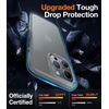 TORRAS Shockproof for iPhone 17 Pro Max Case with Camera Control Button, [12FT Military Grade Drop Protection] Enhanced Grip & Soft Touch Translucent Slim 17 Pro Max Case [3 colors Buttons], Deep Blue(Grey)
