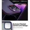 TORRAS Shockproof for iPhone 17 Pro Max Case with Camera Control Button, [12FT Military Grade Drop Protection] Enhanced Grip & Soft Touch Translucent Slim 17 Pro Max Case [3 colors Buttons], Deep Blue(Purple)
