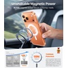 TORRAS Stronger Magnetic & Shockproof for iPhone 17 Pro Max Case, Fit for MagSafe, Mil-Grade Drop Protection, Camera Control, DIY Button, Slim for iPhone 17 Pro Max Phone Case Translucent Deep Blue(Clear)