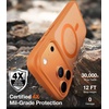TORRAS Stronger Magnetic & Shockproof for iPhone 17 Pro Max Case, Fit for MagSafe, Mil-Grade Drop Protection, Camera Control, DIY Button, Slim for iPhone 17 Pro Max Phone Case Translucent Deep Blue(Cosmic Orange)