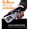 TORRAS Ultra Magnetic Ostand for iPhone 15 Pro Case [Fit for MagSafe] [Sturdy Stand & Ring Holder] Mil-Grade Shockproof Anti-Yellow Anti-Scratch Slim Protective Kickstand Case, Crystal Clear 6.1 inch(Crystal Clear)