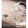 TORRAS Ultra Magnetic Ostand for iPhone 15 Pro Case [Fit for MagSafe] [Sturdy Stand & Ring Holder] Mil-Grade Shockproof Anti-Yellow Anti-Scratch Slim Protective Kickstand Case, Crystal Clear 6.1 inch(Desert Titanium)