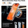 TORRAS Ultra Magnetic Ostand for iPhone 15 Pro Case [Fit for MagSafe] [Sturdy Stand & Ring Holder] Mil-Grade Shockproof Anti-Yellow Anti-Scratch Slim Protective Kickstand Case, Crystal Clear 6.1 inch(Crystal Clear)