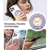 TORRAS Upgrade Gen2.0 (Dual-Ring) Fit for MagSafe Phone Grip Ring Holder, Kickstand Magnetic, Compatible with MagSafe Accessories for iPhone 17/16/15/14/13/12/11 Samsung, Google, Android, Desert Gold(Purple)