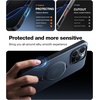 TORRAS Upgraded 360 Spin Magnetic Stand for iPhone 16 Pro Case, Fit for MagSafe, Built-in Kickstand, Camera Control, Mil-Grade Protective Soft Edge Translucent Case for iPhone 16 Pro, Black 6.3”(Black)