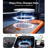 TORRAS Upgraded 360 Spin Magnetic Stand for iPhone 16 Pro Case, Fit for MagSafe, Built-in Kickstand, Camera Control, Mil-Grade Protective Soft Edge Translucent Case for iPhone 16 Pro, Black 6.3”(Cosmic Orange)