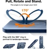 TORRAS Upgraded 360 Spin Magnetic Stand for iPhone 16 Pro Case, Fit for MagSafe, Built-in Kickstand & Ring Holder, Mil-Grade Protective Soft Edge Translucent Slim Case for iPhone 16 Pro, Blue 6.3”