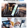 TORRAS Upgraded Magnetic Shockproof for Samsung Galaxy Z Fold 6 Case with S Pen Holder, [Fit for Magsafe] [Screen Protector Added] [Military Grade Drop Tested] Phone Case for Samsung Z Fold 6, Black