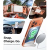 TORRAS Upgraded Magnetic & Stand for iPhone 14 Pro Case [Military Grade Drop Tested] [Compatible with MagSafe] Slim Thin Light Frosted Case for iPhone 14 Pro Phone Case Professional (6.1″), Black(Clear-17 Pro)