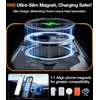 TORRAS Upgraded Ostand 360° Spin Magnetic for iPhone 13 Case/iPhone 14 case, [Military Grade Shockproof][Compatible with MagSafe][Build in Kickstand] Translucent Slim Back Soft Edge, Black
