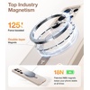 TORRAS for S25 Ultra Case, [4X Military Grade Drop Tested] [Build in Stand] [Fit for Magsafe] Shockproof Slim Protective for Samsung Galaxy S25 Ultra Case Clear(Apricot)
