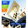 TORRAS for S25 Ultra Case, [4X Military Grade Drop Tested] [Build in Stand] [Fit for Magsafe] Shockproof Slim Protective for Samsung Galaxy S25 Ultra Case Clear(Diamond Clear)