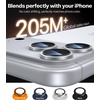TORRAS for Samsung Galaxy S26 Ultra Camera LENs Protector, 1:1 Perfect Fit&HD Clear, [9H+] Military-Grade, Case Friendly, Anti-Scratch, Anti Fingerprint, Easy Installation, Metal Frame, Black(Silver)
