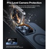 TORRAS for iPhone 15 Pro Case Magnetic Shockproof, [16FT Military Protection][Compatible with MagSafe] Stash Lens Stand Translucent Anti-Scratch Protective Slim Case for iPhone 15 Pro, Black