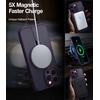 TORRAS for iPhone 16 Pro Max Case Clear with Stand, [Fit for MagSafe][Shockproof Military Grade Protection] Slim Magnetic Phone Case for iPhone 16 Pro Max 6.9″ 2024, Clear(Purple)