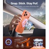 TORRAS for iPhone 16 Pro Max Case Clear with Stand, [Fit for MagSafe][Shockproof Military Grade Protection] Slim Magnetic Phone Case for iPhone 16 Pro Max 6.9″ 2024, Clear(Cosmic Orange)