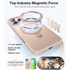TORRAS for iPhone 16 Pro Max Case Clear with Stand, [Fit for MagSafe][Shockproof Military Grade Protection] Slim Magnetic Phone Case for iPhone 16 Pro Max 6.9″ 2024, Clear(Desert Titanium)