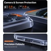 TORRAS for iPhone 17 Pro Case, Beyond Military-Grade Protection, Camera Control Button, DIY Buttons, Translucent Matte Slim Thin Shockproof Hard Back Anti-Scratch case for iPhone 17 Pro, Deep Blue(Clear-17Pro)