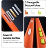 TORRAS for iPhone 17 Pro Case, Beyond Military-Grade Protection, Camera Control Button, DIY Buttons, Translucent Matte Slim Thin Shockproof Hard Back Anti-Scratch case for iPhone 17 Pro, Deep Blue(Cosmic Orange-17Pro)