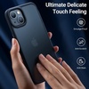 TORRAS for iPhone 17 Pro Case, Beyond Military-Grade Protection, Camera Control Button, DIY Buttons, Translucent Matte Slim Thin Shockproof Hard Back Anti-Scratch case for iPhone 17 Pro, Deep Blue(Black)