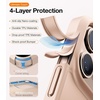 TORRAS for iPhone 17 Pro Case, Beyond Military-Grade Protection, Camera Control Button, DIY Buttons, Translucent Matte Slim Thin Shockproof Hard Back Anti-Scratch case for iPhone 17 Pro, Deep Blue(Gold)