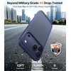 TORRAS for iPhone 17 Pro Case, Beyond Military-Grade Protection, Camera Control Button, DIY Buttons, Translucent Matte Slim Thin Shockproof Hard Back Anti-Scratch case for iPhone 17 Pro, Deep Blue(Deep Blue-17Pro)