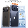 TORRAS for iPhone 17 Pro Case, Beyond Military-Grade Protection, Camera Control Button, DIY Buttons, Translucent Matte Slim Thin Shockproof Hard Back Anti-Scratch case for iPhone 17 Pro, Deep Blue(Clear-17Pro)