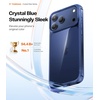 TORRAS for iPhone 17 Pro Max Case Crystal Clear, [Anti-Yellowing][Military-Grade Protection], Ultra Slim Transparent Anti-Scratch Back, Soft Bumper, Non-Slip 17 Pro Max Phone Case, Clear 6.9″(Clear Blue)