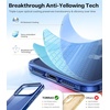 TORRAS for iPhone 17 Pro Max Case Crystal Clear, [Anti-Yellowing][Military-Grade Protection], Ultra Slim Transparent Anti-Scratch Back, Soft Bumper, Non-Slip 17 Pro Max Phone Case, Clear 6.9″(Clear Blue)