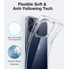 TORRAS for iPhone 17 Pro Max Case Crystal Clear, [Anti-Yellowing][Military-Grade Protection], Ultra Slim Transparent Anti-Scratch Back, Soft Bumper, Non-Slip 17 Pro Max Phone Case, Clear 6.9″(Crystal Clear)