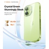 TORRAS for iPhone 17 Pro Max Case Crystal Clear, [Anti-Yellowing][Military-Grade Protection], Ultra Slim Transparent Anti-Scratch Back, Soft Bumper, Non-Slip 17 Pro Max Phone Case, Clear 6.9″(Crystal Green)