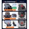 TORRAS【96+LBS Strongest Suction Ultra-Durable Cell Car Phone Holder Mount | Patent & Safety Certs, Fits Large Phones & Thick Cases, Extra Sticky Grip, Airbag Clamp, Temp-Resistant, All Road Conditions(Gray)
