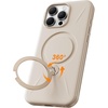 TORRAS 360°Spin Stand for iPhone 16 Pro Case 6.3 inch, Fit for Magsafe, Hard PC Mil-STD Protective Scratch-Resistant Case for iPhone 16 Pro Phone Case, Ostand Spin, Dune Beige, 2024(Beige)