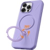 TORRAS 360°Spin Stand for iPhone 16 Pro Case 6.3 inch, Fit for Magsafe, Hard PC Mil-STD Protective Scratch-Resistant Case for iPhone 16 Pro Phone Case, Ostand Spin, Dune Beige, 2024(Purple)