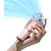 TORRAS COOLiFY iva Handheld Fan with Ice Cooler, [Chill by 50°F], 0-100 Adjustable Speed, Super Mini Powerful Portable Fan 4900mAh Rechargeable, Hand Fans for Travel Essentials,Mothers Day Gifts,Ivory(Pure Pink)