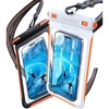 TORRAS IPX8 Waterproof Phone Pouch Floating, Underwater Screen Touchable, Water Proof Case with Lanyard for iPhone 17 Pro Max 16 S26, Cellphone Dry Bag Cruise Essentials 7.0 inch, Black(2 Pack-Black & White)