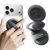 TORRAS Magnetic Phone Grip Ring Stand Holder, Comfortable Silicone Ring, Compatible with MagSafe Accessories 4-in-1 Kickstand for iPhone 17 Pro Max 16 15 14 13 Android, Black(Black)