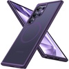 TORRAS Magnetic Shockproof Case for Samsung Galaxy S25 Plus, [12FT Military Grade Protection] [Fit for MagSafe], Translucent Slim Case for Samsung S25+Plus Case Anti-Fingerprint Anti-Scratch, Black(Purple)