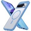 TORRAS Magnetic Shockproof for Google Pixel 10 Pro Case/Pixel 10 Case，[Military Grade 12FT Drop Protection][Fit for MagSafe], Slim Matte Translucent & Sturdy Armor Case for Pixel 10/10 Pro, Sky Blue(Sky Blue)
