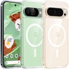 TORRAS Magnetic Shockproof for Google Pixel 10 Pro Case/Pixel 10 Case，[Military Grade 12FT Drop Protection][Fit for MagSafe], Slim Matte Translucent & Sturdy Armor Case for Pixel 10/10 Pro, Sky Blue(Clear)