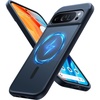 TORRAS Magnetic Shockproof for Google Pixel 10 Pro XL Case, Strong Magnet fit for MagSafe, 12FT Mil-Grade Protection, Slim Translucent Matte Case for Pixel 10 Pro XL with Multi-Color Buttons, Green(Black)