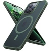 TORRAS Magnetic Shockproof for iPhone 16 Pro Max Case, [4X Military-Grade Protection] [Compatible with MagSafe] Translucent Case for iPhone 16 Pro Max Anti-Scratch Guardian 6.9″(Green)