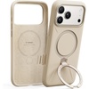 TORRAS Magnetic for iPhone 16 Pro Max Case Silicone with Stand, Fit for MagSafe, 360 Ring Stand with Camera Control, Ostand Q3 Silicone Rubber Soft Case for iPhone 16 Pro Max 6.9”, Dune Beige(Beige)