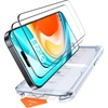 TORRAS Military-Grade Screen Protector for iPhone 15 Pro Max [9H+ Aerospace Tempered Glass＆12FT Shatterproof ] One-Step Installation Full Coverage Fit Bubble Free Top-Notch Protection, 2 Pack(iPhone 16（6.1 inch）)