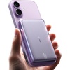 TORRAS MiniMag Pro Portable Charger Power Bank, 10000mAh 15W Magnetic Battery Pack for iPhone 17/16/15/14/13/12, Slim Magnetic Wireless Charger with 30W USB-C, Semi-Solid-State Battery for Travel(Purple)