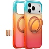 TORRAS O3 Air Gradient for iPhone 17 Pro Max Case with 360 Magnetic Stand | [Fit for MagSafe] [Military-Grade Protection] Slim Case for iPhone 17 Pro Max, 6.9″, Dusk Haze Purple(Coastal Sunset)
