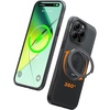 TORRAS O3 Fitness for iPhone 16 Pro Case Magnetic Stand, Fit for MagSafe, 360 Rotatable Stable Stand, Camera Control Button, Military-Grade Shockproof, Slim & Sleek, Mint Green Translucent(Obsidian Black)