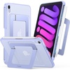 TORRAS Ostand K1 Guardian for iPad Pro 11 inch 4th/3rd/2nd/1st Generation 2022 2021 2020 2018 with Pencil Holder, Ultra Stable Stand, Multiple Adjustable Viewing Angles, Slim Protection, Black(Purple)