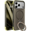TORRAS Q3 Rugged for iPhone 17 Pro Max Case with 360 Magnetic Stand, [Tough 7X Mil-Grade Protection] Fit for MagSafe, [Anti-Slip Grippy Sides] Camera Control Button,Microfiber Lining, Deep Blue(3-Moss Green)